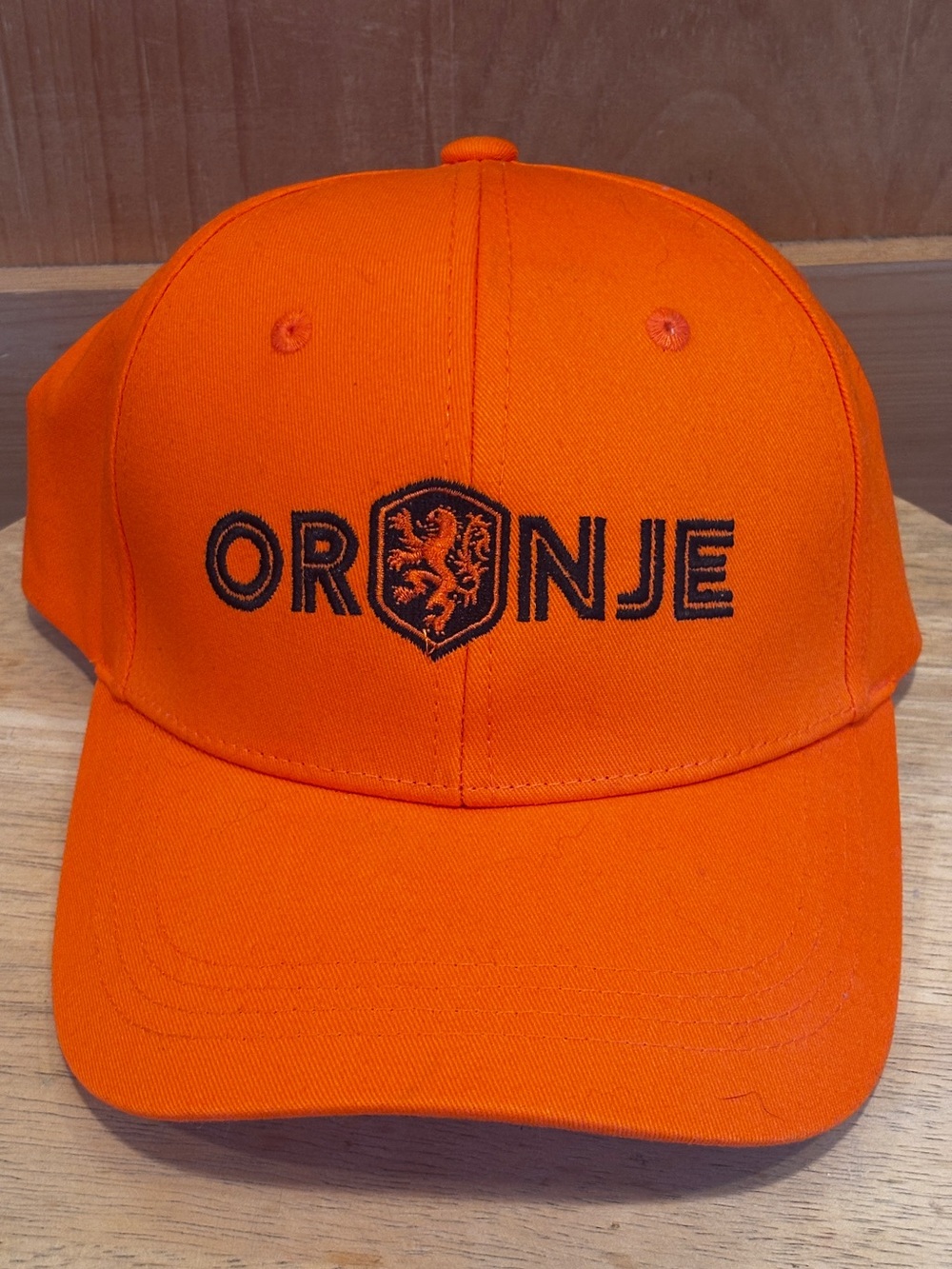 Netherlands Oranje Orange Baseball Cap Hat Dutch Soccer Football Lion Crest